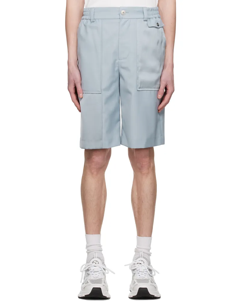 Feng Chen Wang Gray Panel Shorts Grey