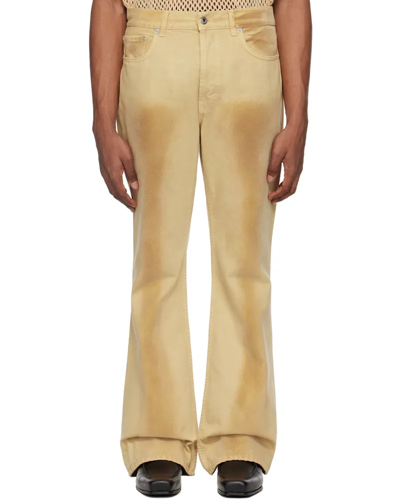 Séfr Beige Rider Cut Jeans Escalante