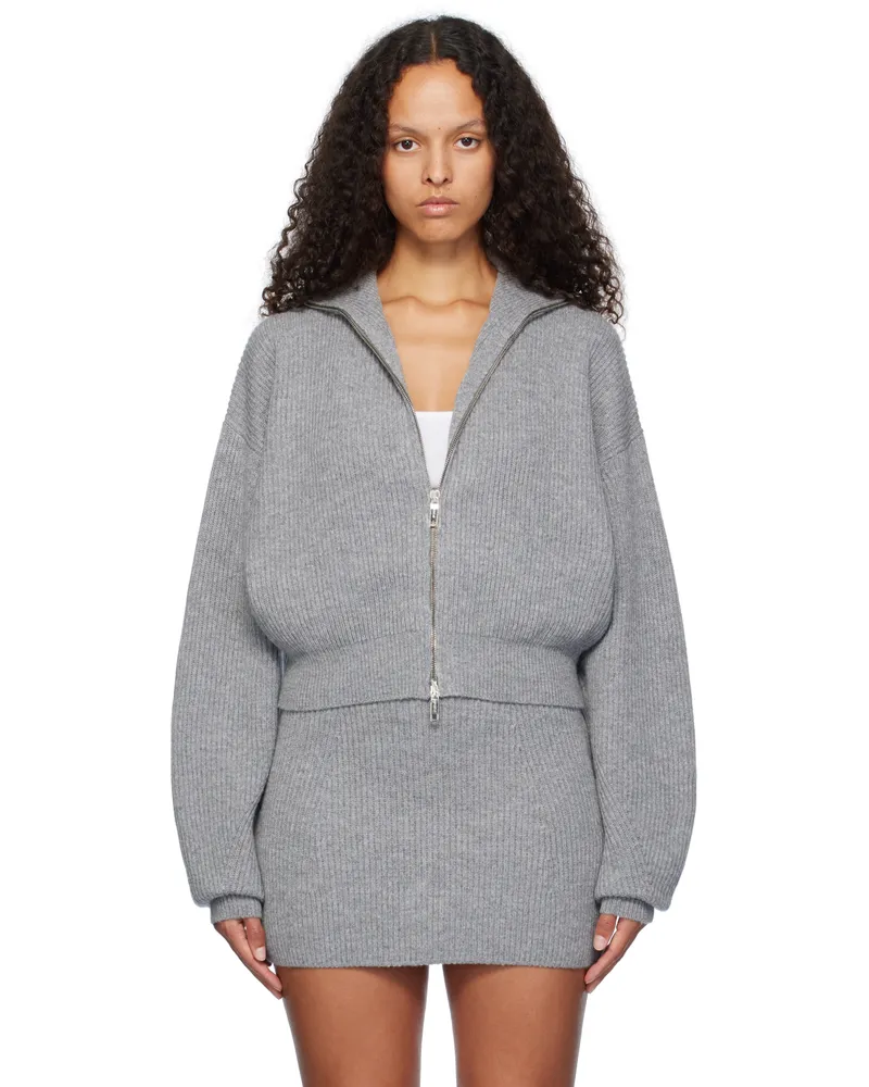 SPORTMAX Gray Svago Cardigan 004