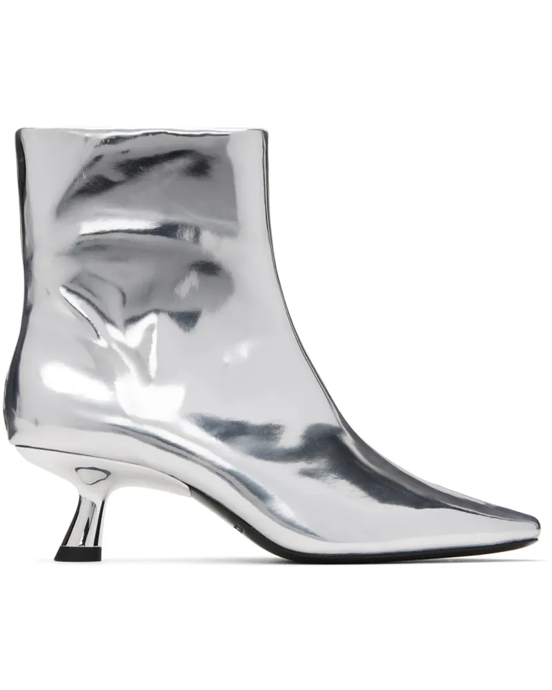 Simon Miller Silver Chrome Kuki Boots Silver