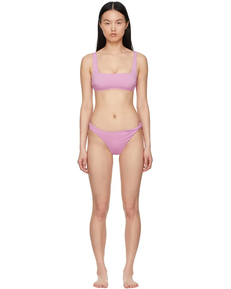 BONDI BORN Purple Aria & Tiarne Bikini Flamingo