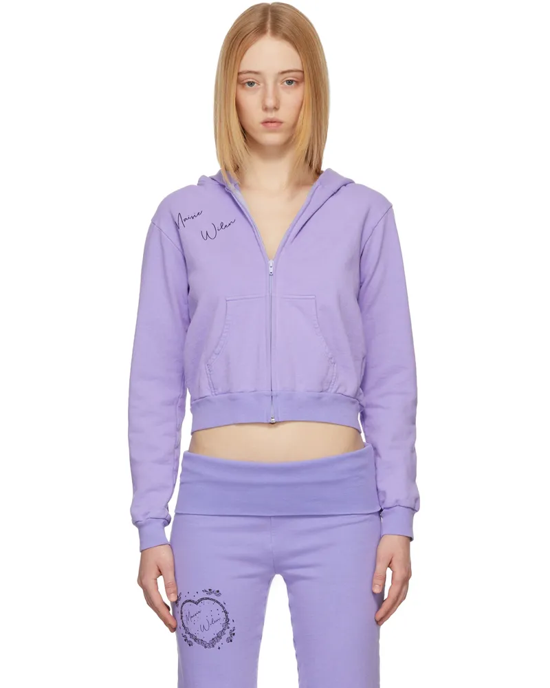 Maisie Wilen SSENSE Exclusive Purple Pop Hoodie Iris