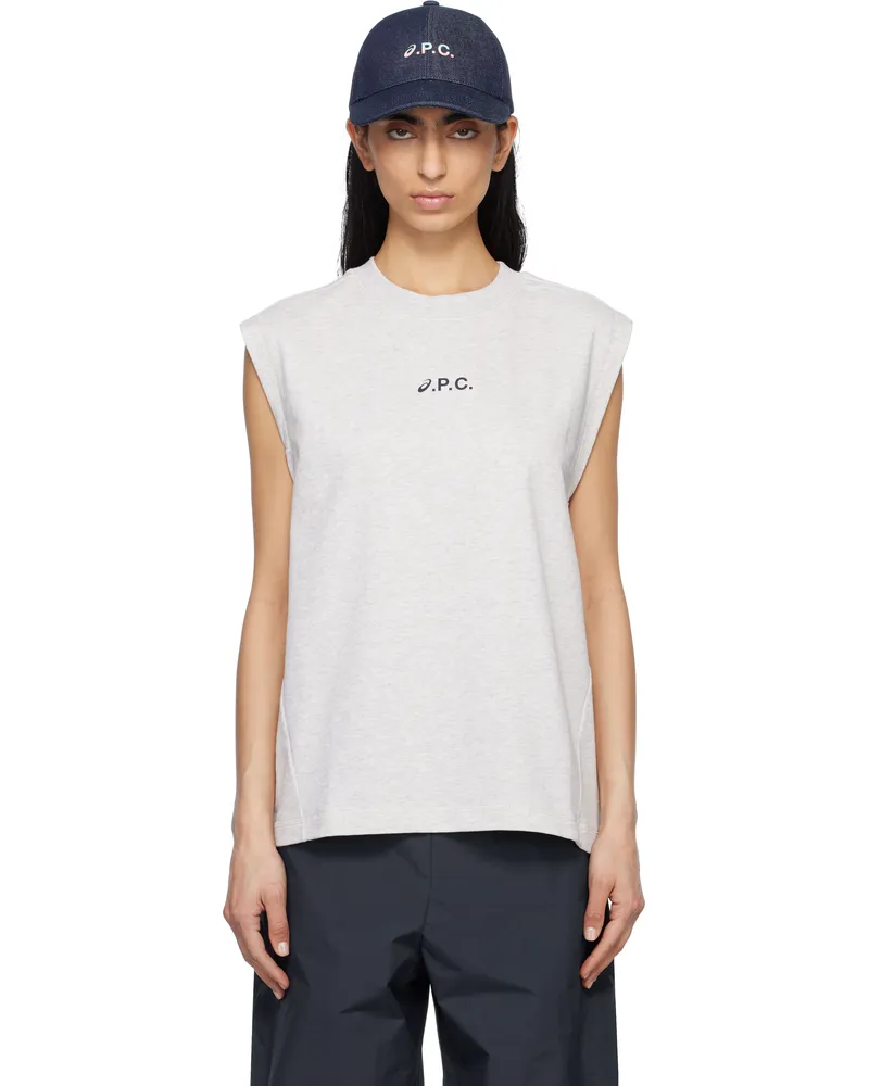 A.P.C. Gray ASICS Edition Sky Tank Top Plb