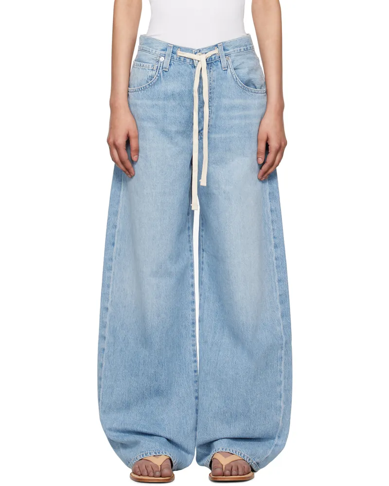 Citizens of humanity Blue Brynn Drawstring Jeans Bllac