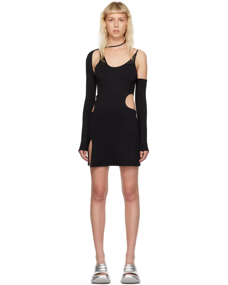 Heliot Emil Black Seemly Minidress Black