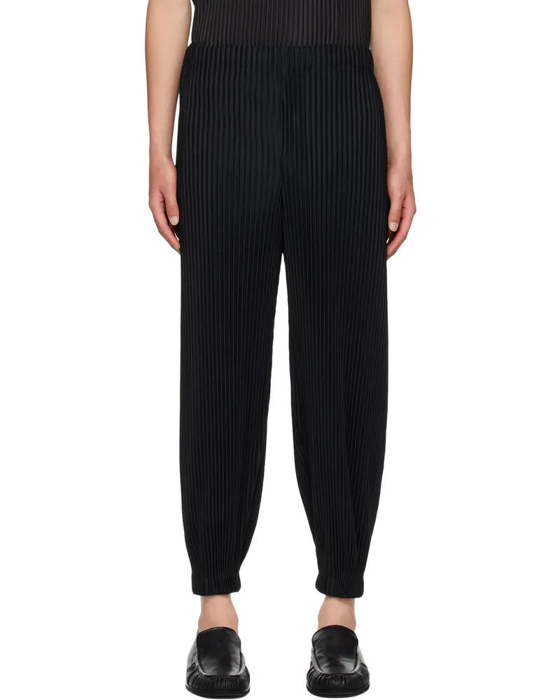 Issey Miyake Black Monthly Color June Trousers 15-black