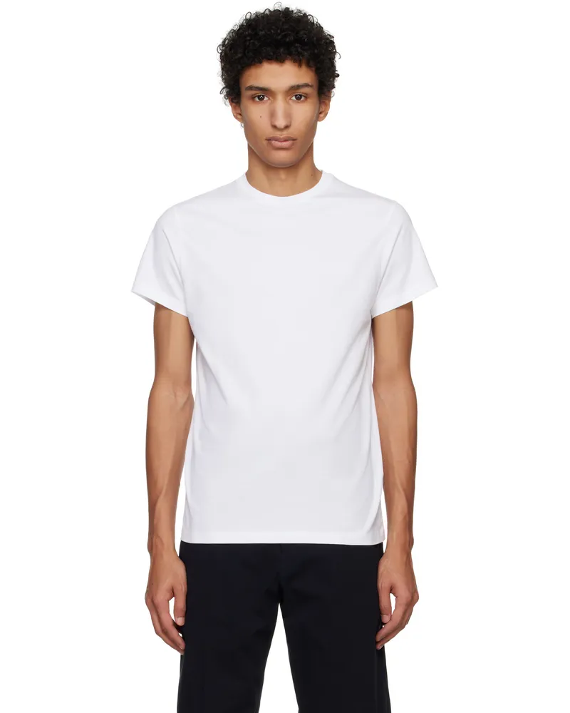Jil Sander White Cotton T-shirt 100