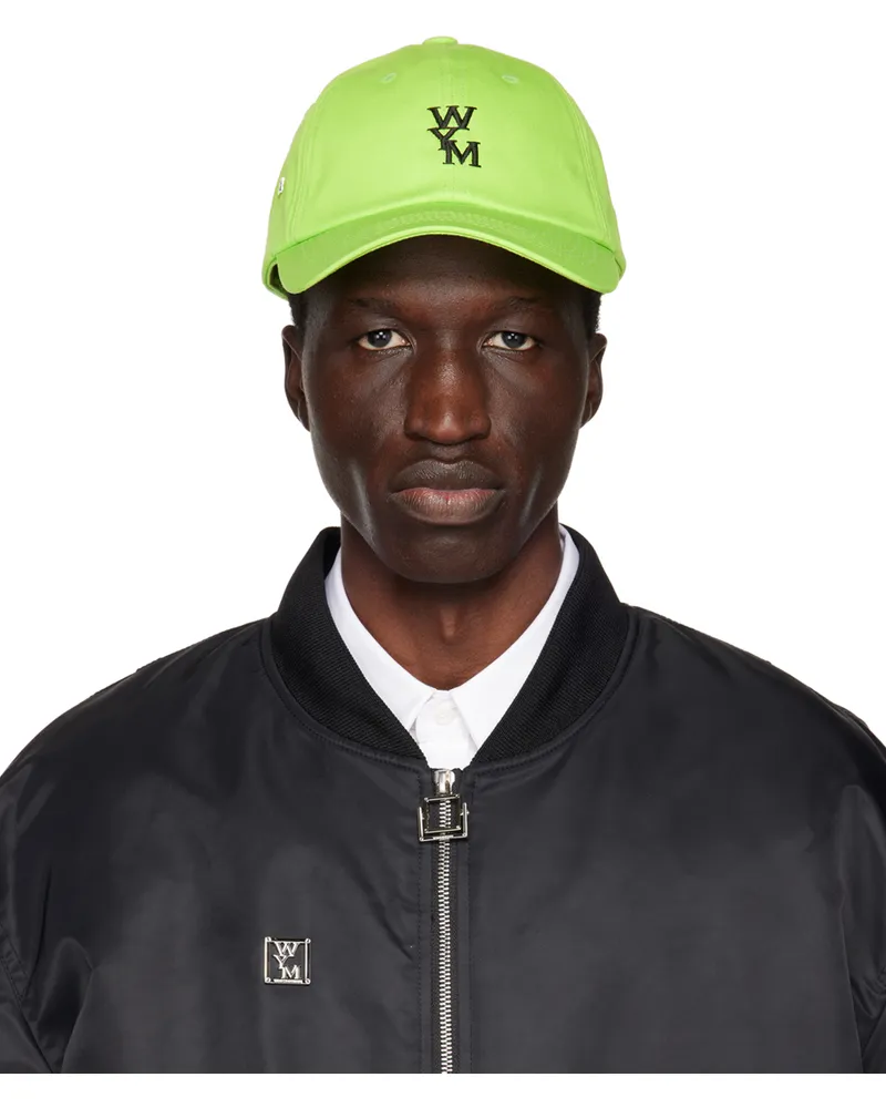 Wooyoungmi Green Embroidered Cap Fresh