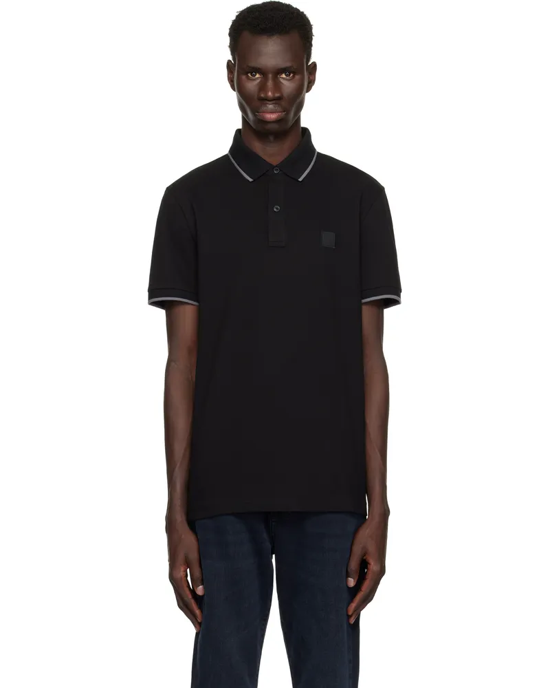 HUGO BOSS Black Slim-Fit Polo 001-black
