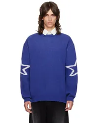 Carne Bollente Blue 'The Word' Sweater Blue