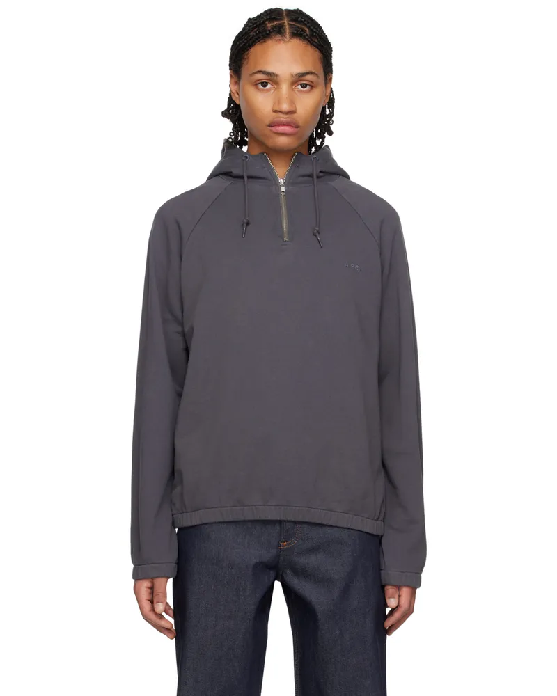 A.P.C. Gray Ethan Hoodie Lad