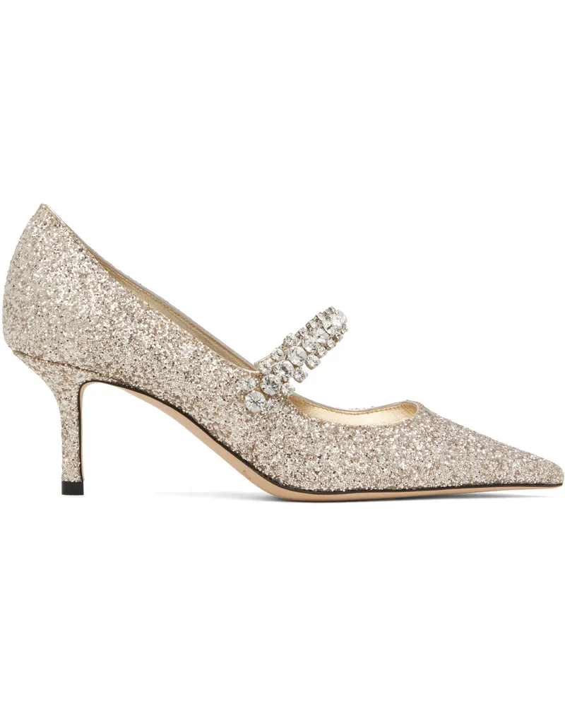 Jimmy Choo Gold Bing Pump 65 Heels Sand