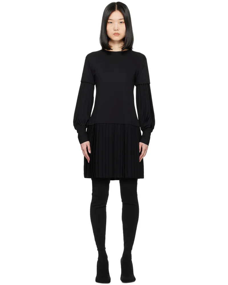 Maison Margiela Black Paneled Minidress 961