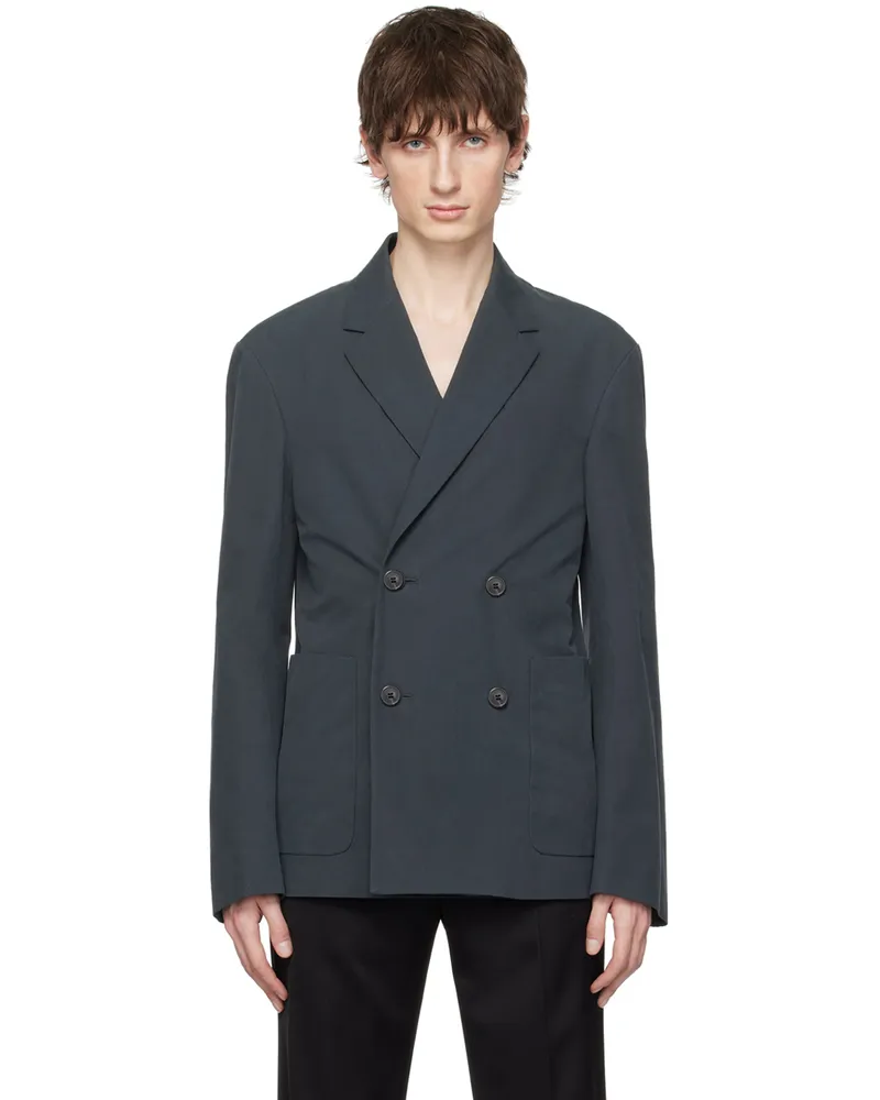 Dries van Noten Gray Boxy Blazer 901