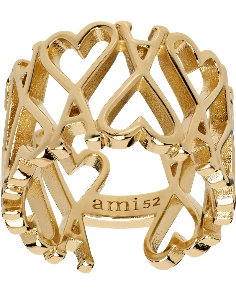 AMI Paris Gold Ami de Coeur Ring Gold