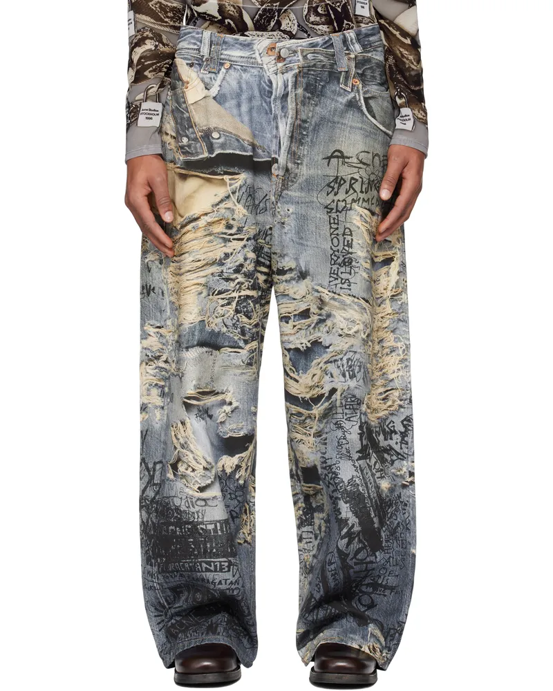Acne Studios Blue Super Baggy Fit 2023 Jeans 863
