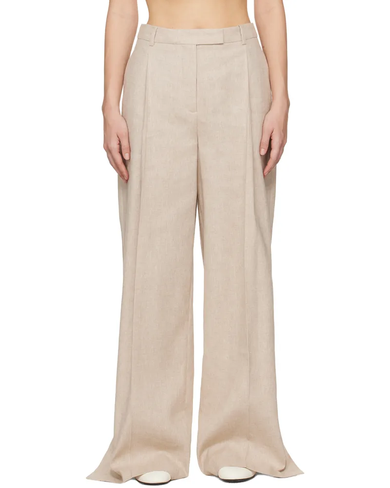 The Garment Beige Lino Trousers 608