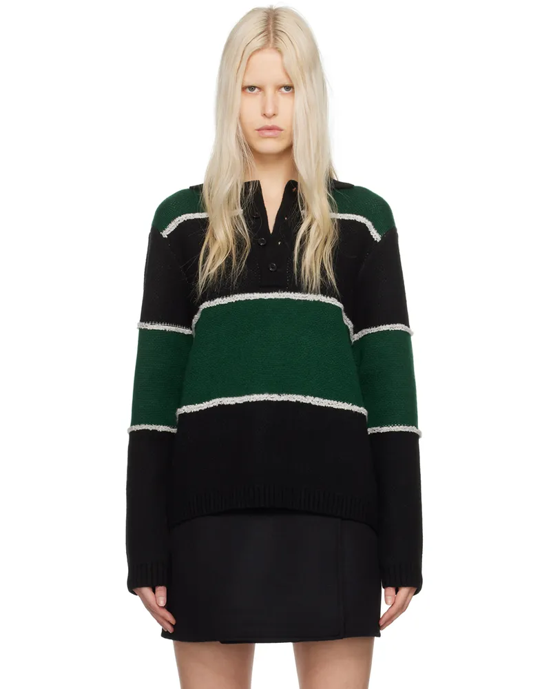 Holzweiler Black & Green Clarity Polo 1057
