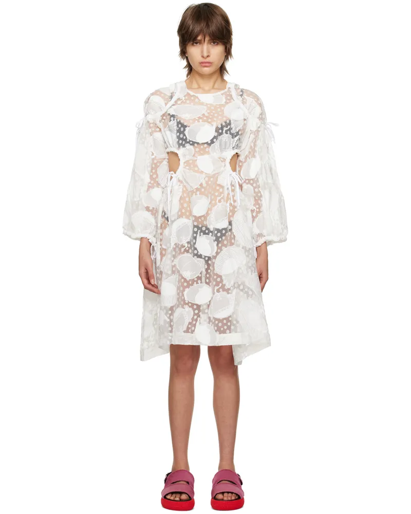 Henrik Vibskov White Hole Midi Dress White