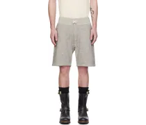 Gray Garment-Dyed Shorts