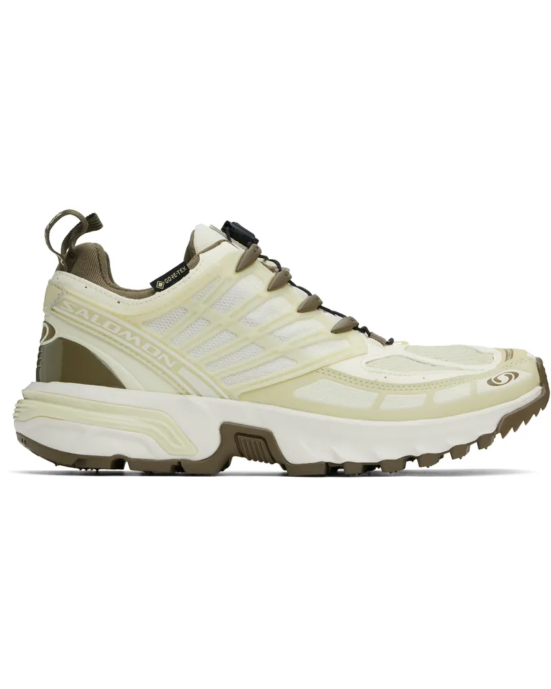 Salomon Yellow & Khaki ACS PRO GORE-TEX Sneakers Vanilla