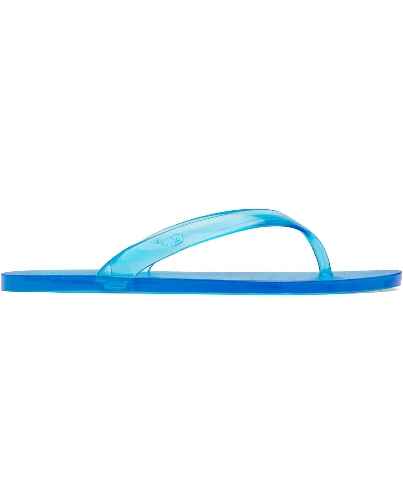 Ancient Greek Sandals Blue Jelly Flip-Flops Blue
