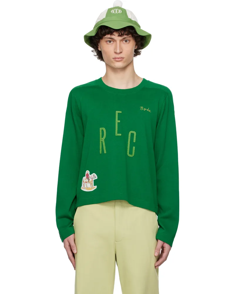 BODE Green 'Rec' Pullover Sweater Green