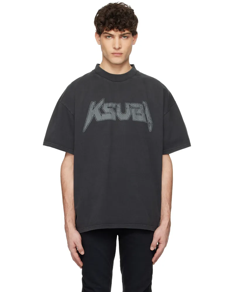 ksubi Black Electric Ekcess T-shirt Black
