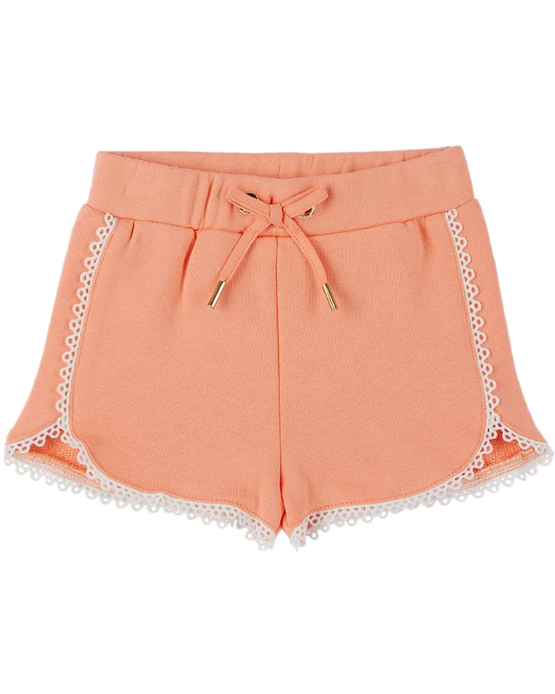 Chloé Baby Pink Drawstring Shorts 43c