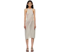 SSENSE Exclusive Gray Walking Midi Dress