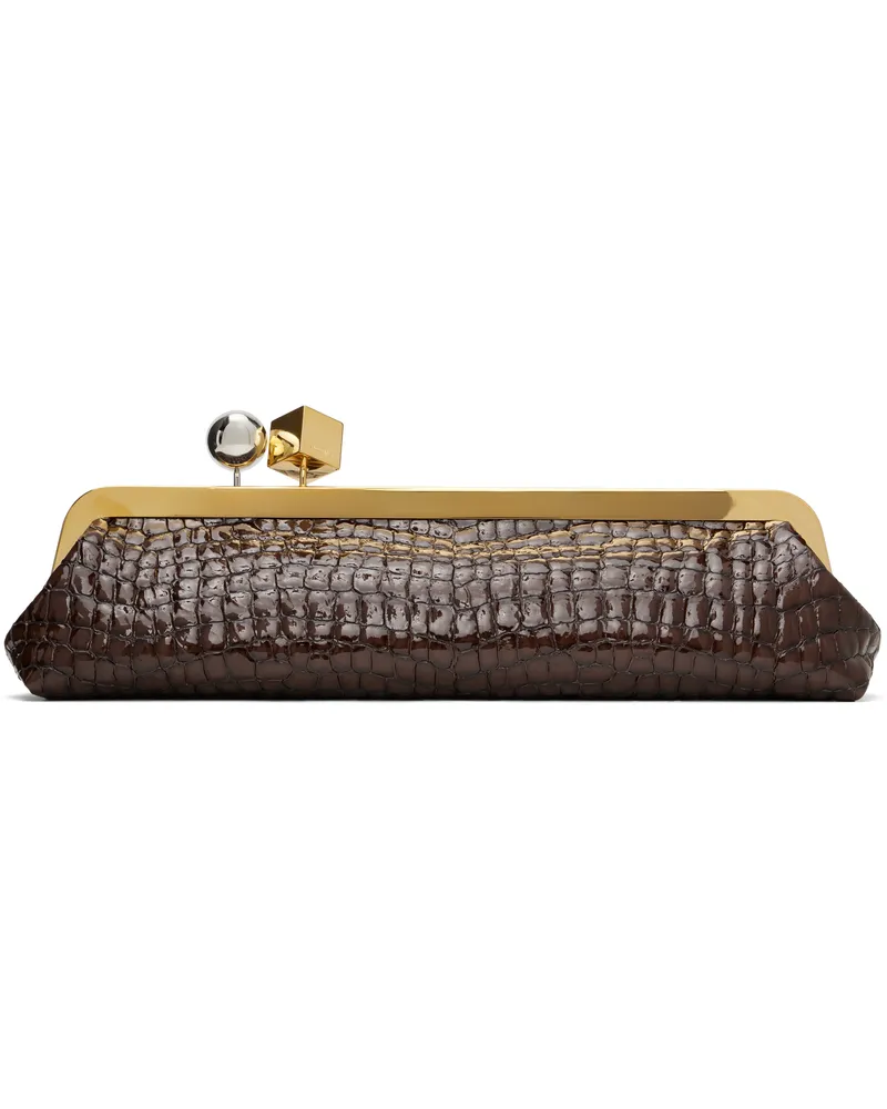 Jacquemus Brown La Croisière 'The Salon clutch' Bag 850