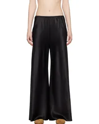 Silk Laundry Black Bias Lounge Pants Black