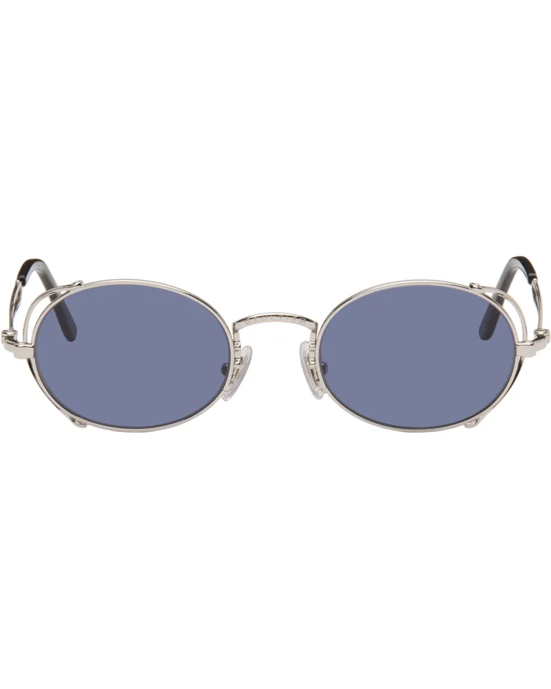 Jean Paul Gaultier Silver 'The 55-3175' Sunglasses 91-silver