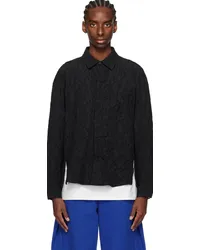 Adererror Black Patch Pocket Shirt Noir