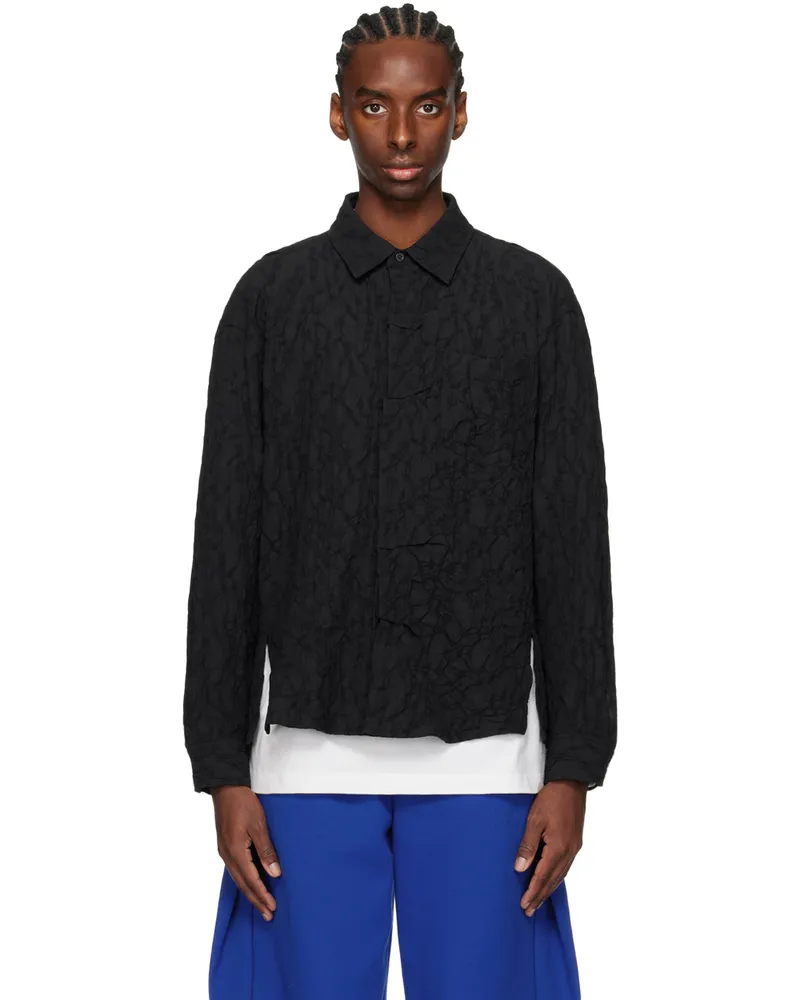 Adererror Black Patch Pocket Shirt Noir