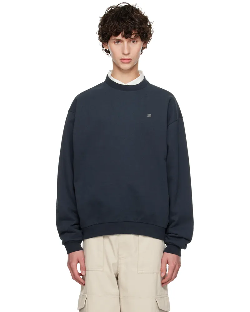 Acne Studios Gray Logo Plaque Sweatshirt Aa3