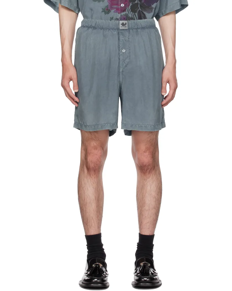 Eytys Blue Aniara Shorts Blue