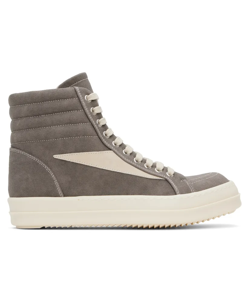 DRKSHDW by Rick Owens Gray Hollywood Vintage High Sneakers 3411
