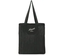 Gray Grid Tote
