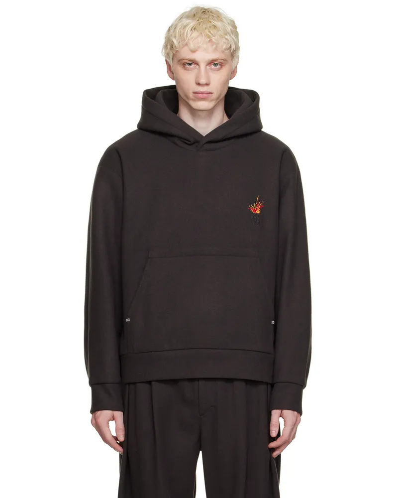 Wooyoungmi Gray Volcano Hoodie Grey