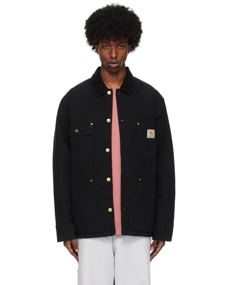 Carhartt WIP Black OG Chore Coat 00e3k