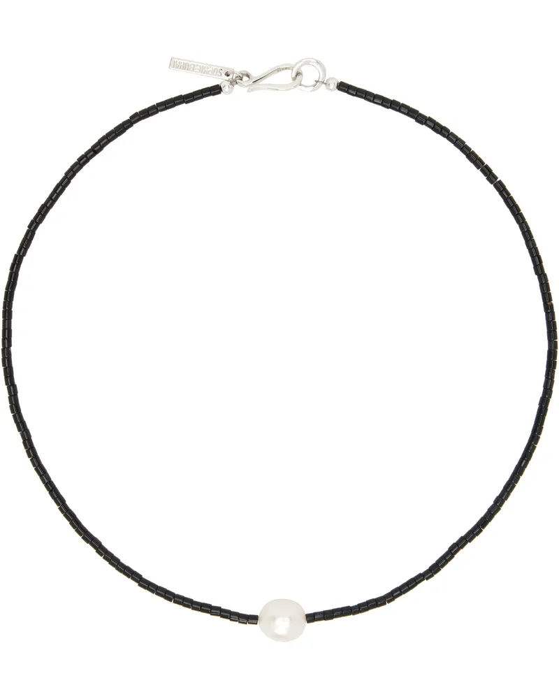 Sophie Buhai Black Mermaid Choker Pearl