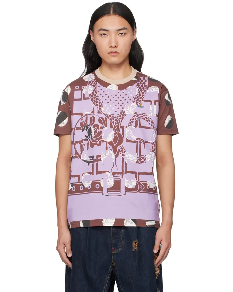 Vivienne Westwood Brown & Purple Classic T-Shirt Ss24-o313