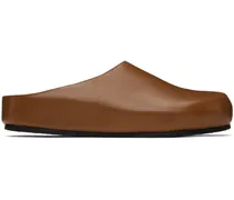 SSENSE Exclusive Brown Wearing Slip-On Loafers
