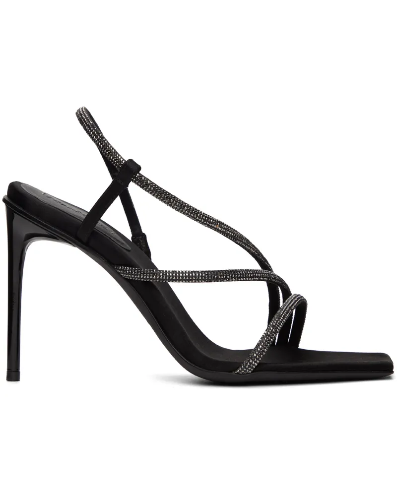 Max Mara Black Stark Heeled Sandals 001