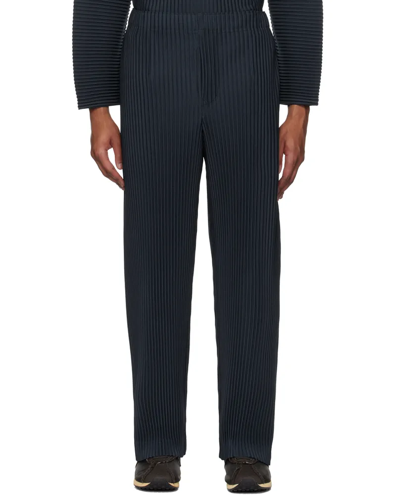 Issey Miyake Navy Monthly Color January Trousers 76-midnight