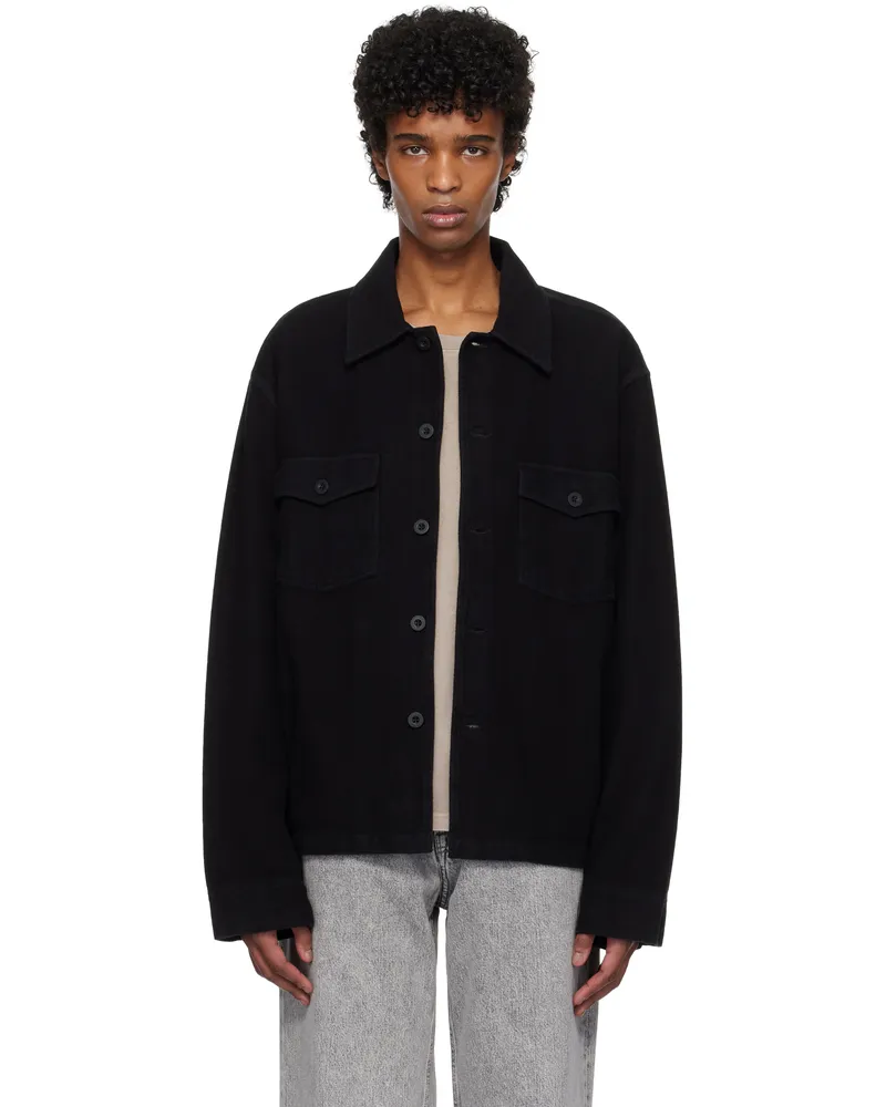 Our Legacy Black Evening Coach Jacket Black