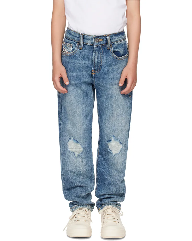 Diesel Kids Blue D-Viker-J Jeans K01