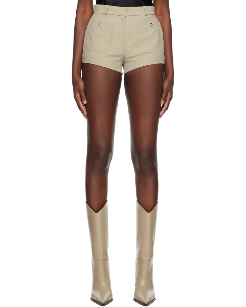 COPERNI Beige Four Pocket Tailored Mini Shorts Beige