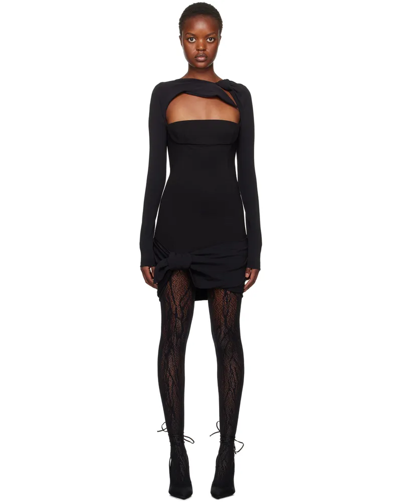ATTICO Black Donnie Minidress 100